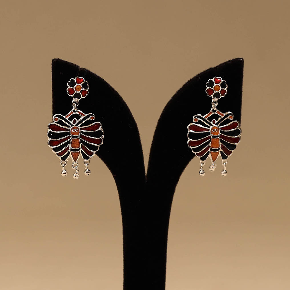 Butterfly - handcrafted paka meenakari earrings 101