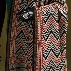 Multicolor - chanderi silk hand natural dyed bagru dupatta