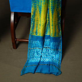 Chanderi silk shibori tie-dye 3pc unstitched dress material
