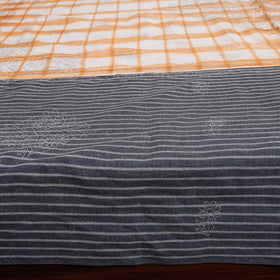 Buy Chikankari Hand Embroidery Cotton Double Bedcover with Pillow Covers at iTokri.com