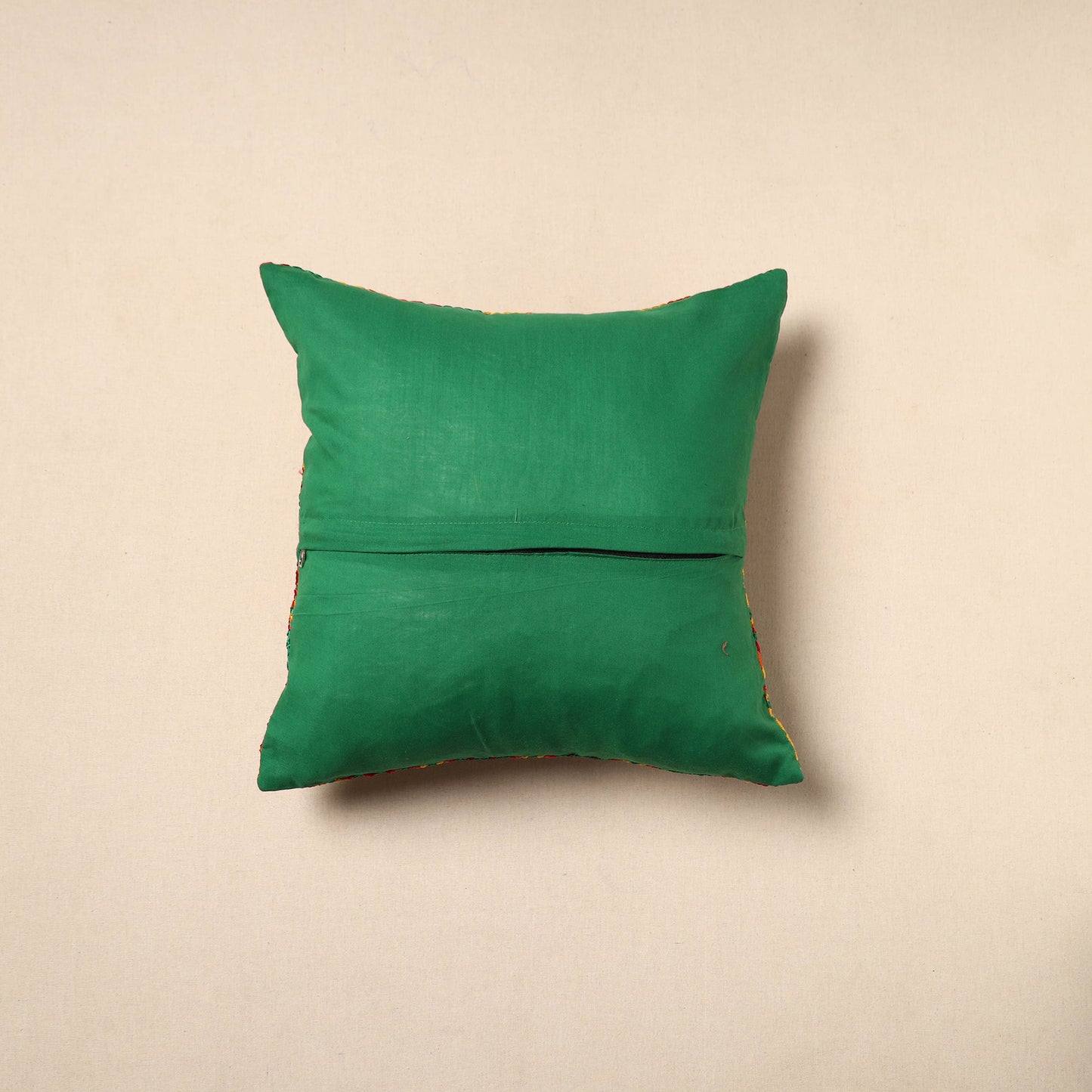 Multicolor - Chinon Phulkari Embroidered Cushion Cover 13