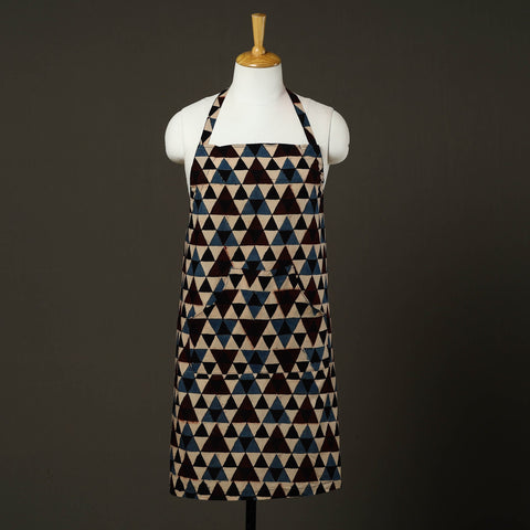 Multicolor - cotton apron with pocket 80 - handcrafted