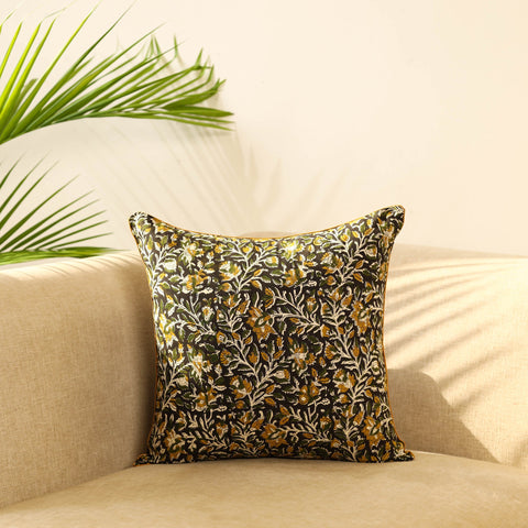 Multicolor Block Print Cotton bagru Cushion Cover