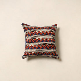 Multicolor - cotton bagru cushion cover 77 - handcrafted