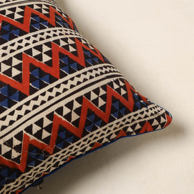 Multicolor - cotton bagru cushion cover 77 - handcrafted