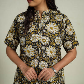  Multicolor Block Print Cotton Bagru Night Suit Set