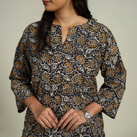  Multicolor Block Print Cotton Bagru Night Suit Set