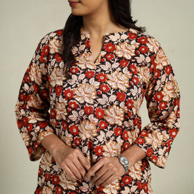 Buy Multicolor Block Print Cotton Bagru Night Suit Set