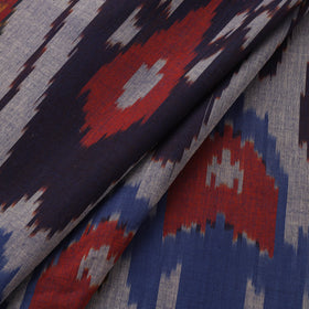 Cotton central asian pochampally ikat fabric 01