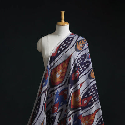 Cotton central asian pochampally ikat fabric 01