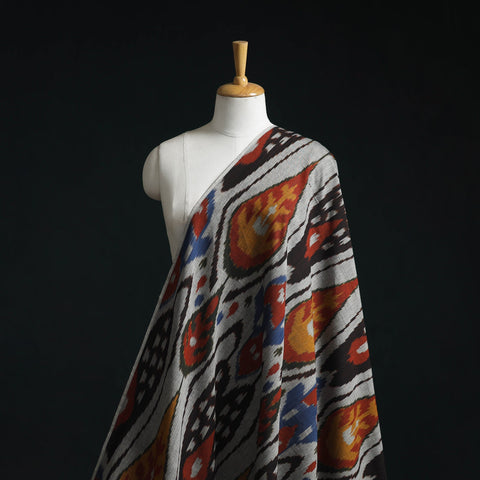 Cotton central asian pochampally ikat fabric 02