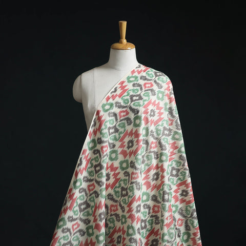 Cotton central asian pochampally ikat fabric 03