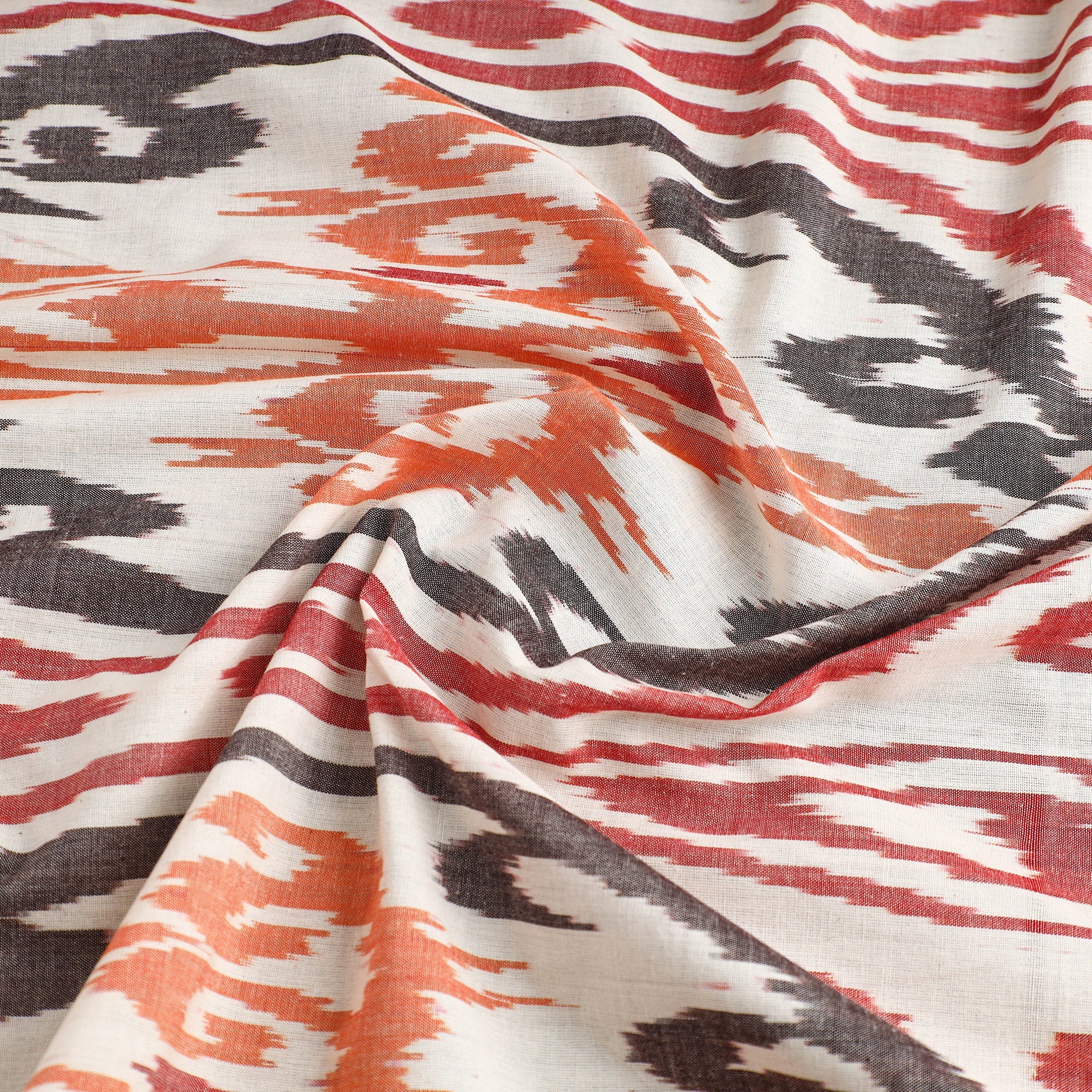 Buy Handloom Cotton Central Asian Pochampally Ikat Fabric