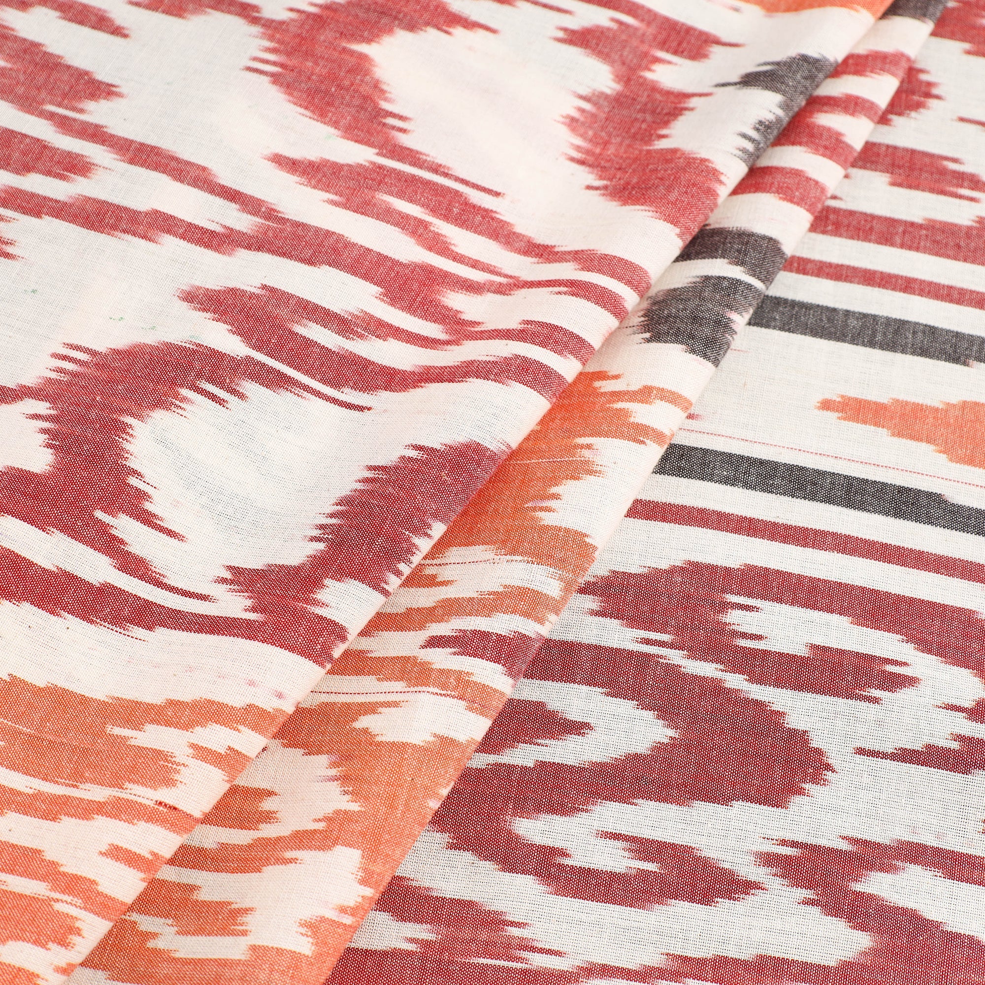 Buy Handloom Cotton Central Asian Pochampally Ikat Fabric