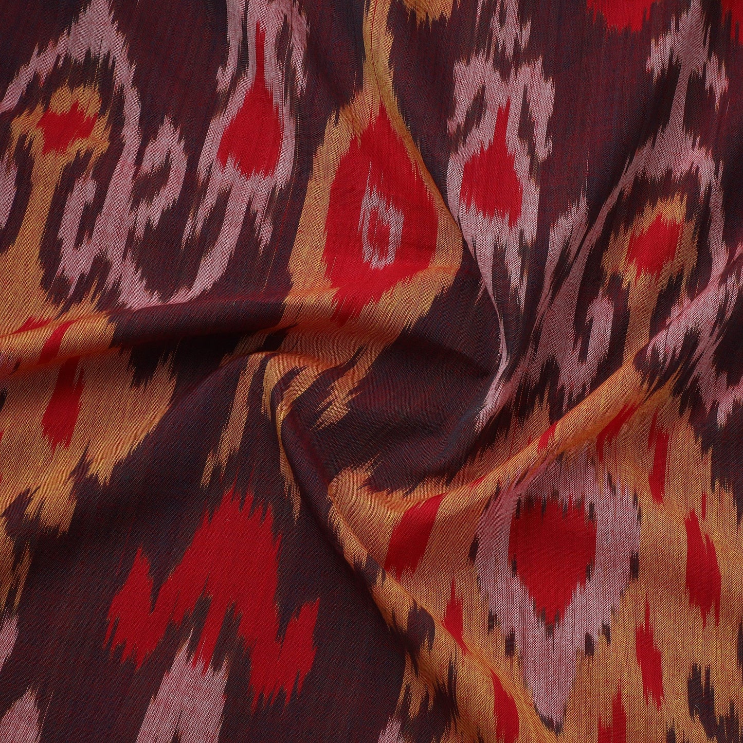 Cotton central asian pochampally ikat fabric 05