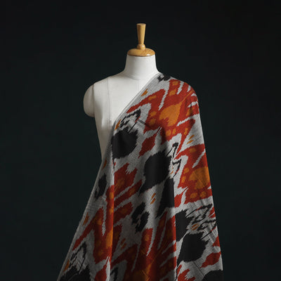 Cotton central asian pochampally ikat fabric 06