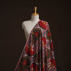 Cotton central asian pochampally ikat fabric 09