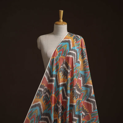 Cotton central asian pochampally ikat fabric 10