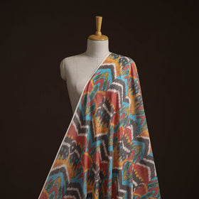 Cotton central asian pochampally ikat fabric 10