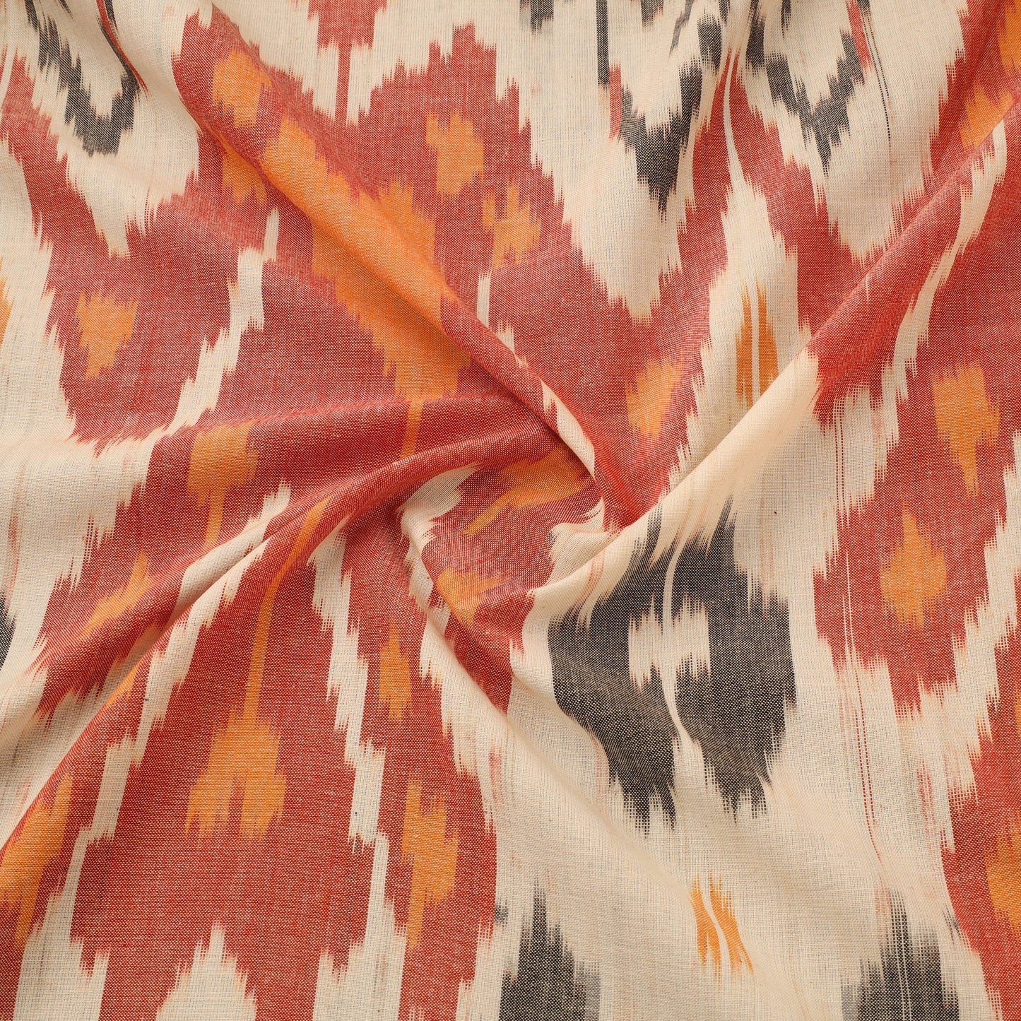 Cotton central asian pochampally ikat fabric 11