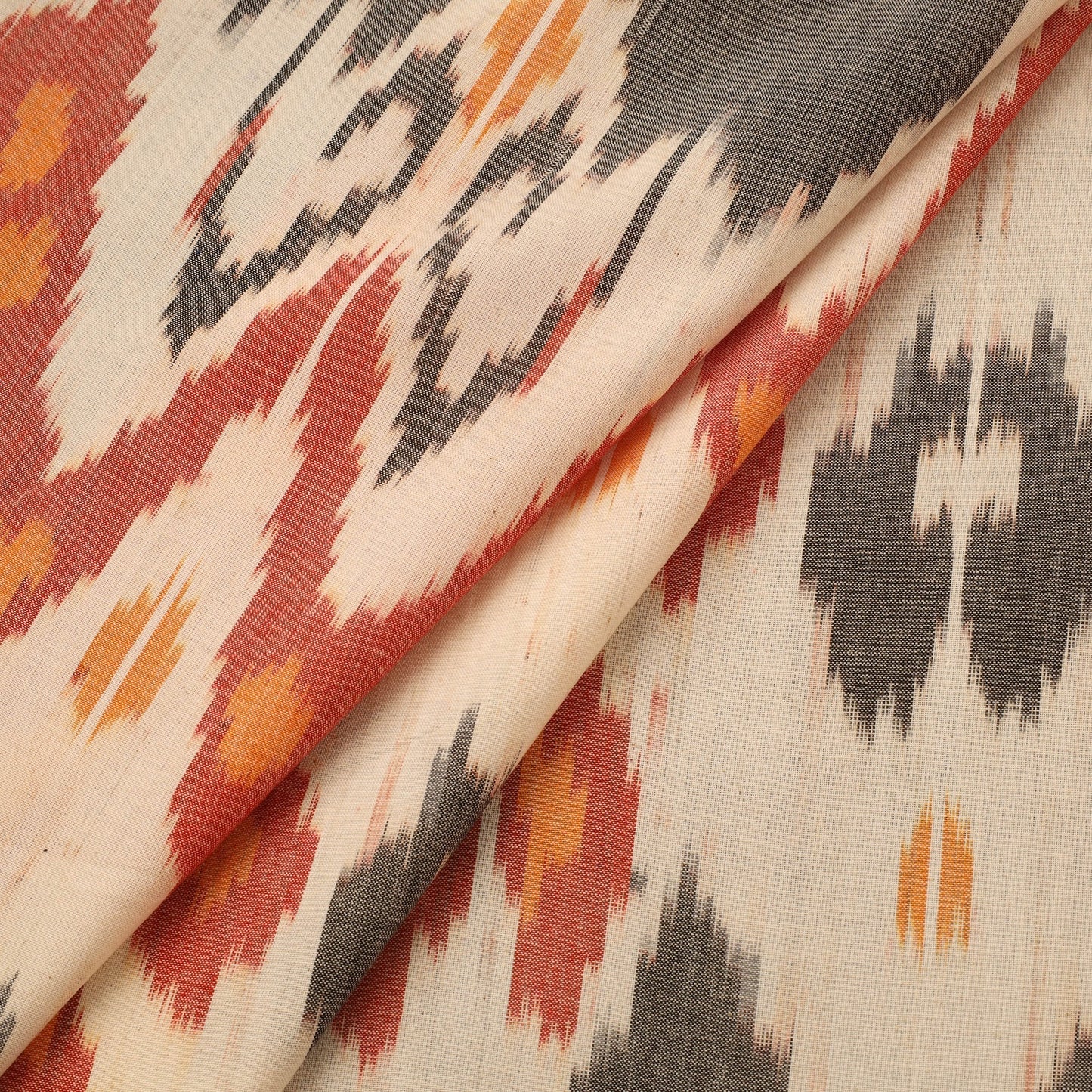Cotton central asian pochampally ikat fabric 11