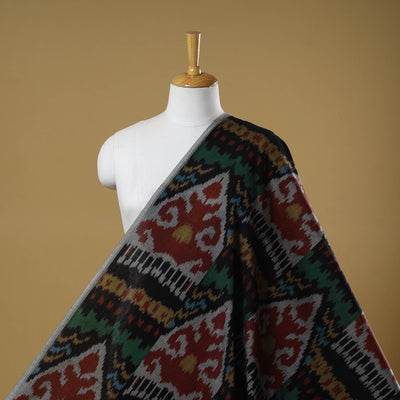 Cotton central asian pochampally ikat fabric 14