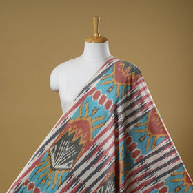 Cotton central asian pochampally ikat fabric 15