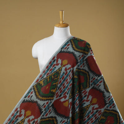 Cotton central asian pochampally ikat fabric 16