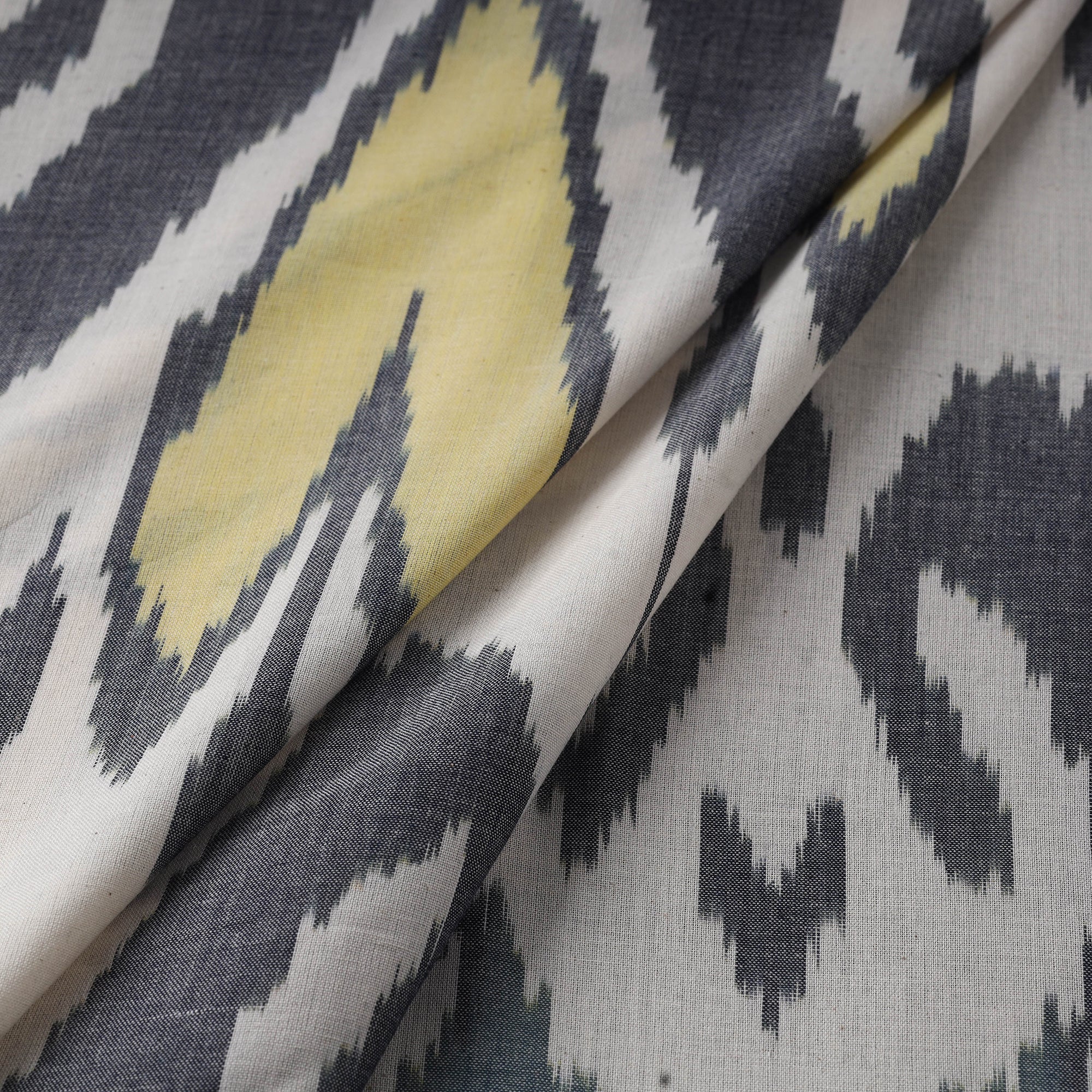 Cotton central asian pochampally ikat fabric 17