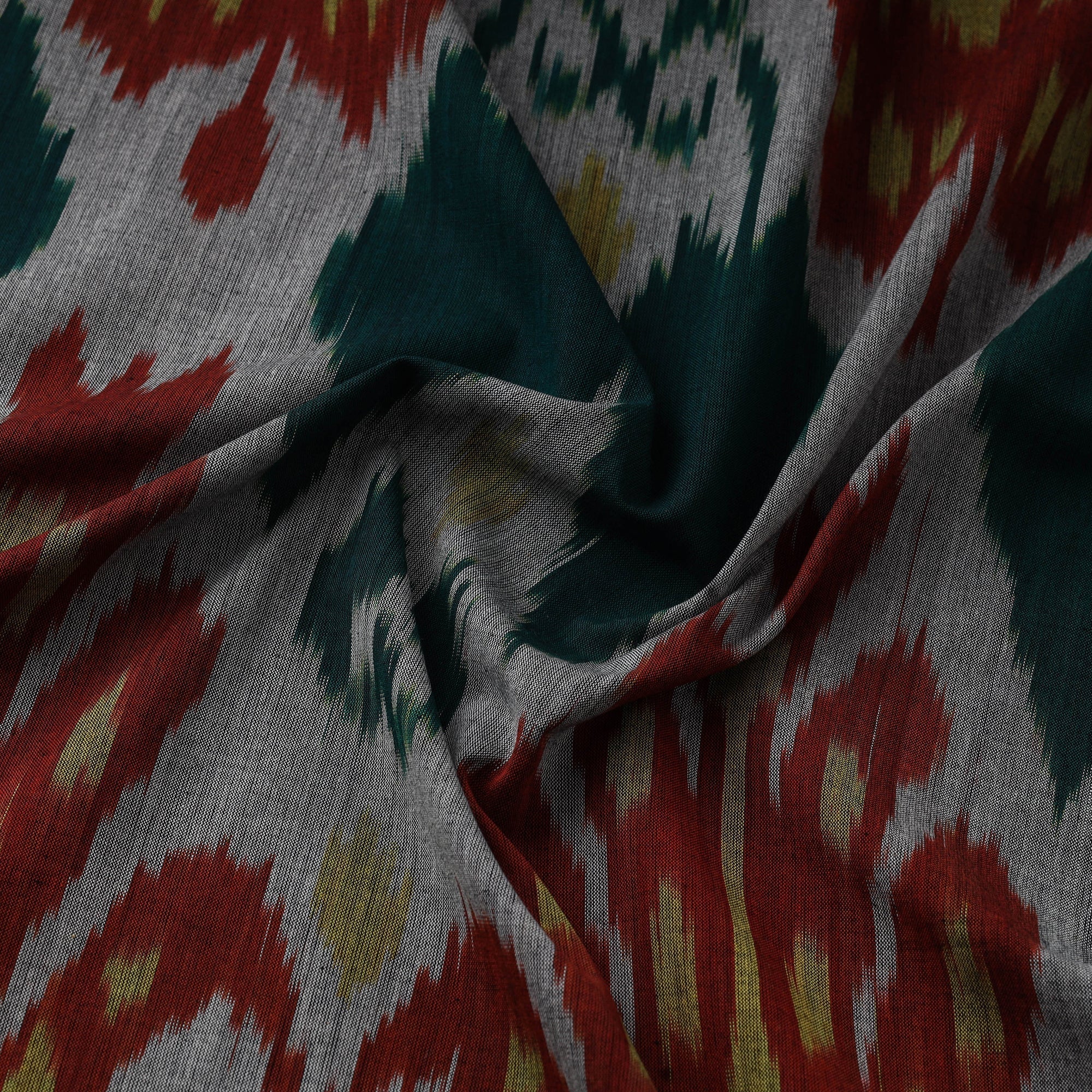 Cotton central asian pochampally ikat fabric 18