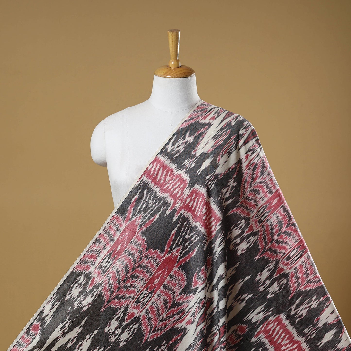 Cotton central asian pochampally ikat fabric 20