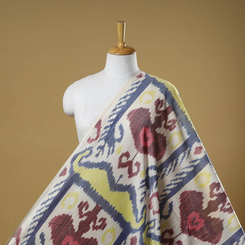 Cotton central asian pochampally ikat fabric 21