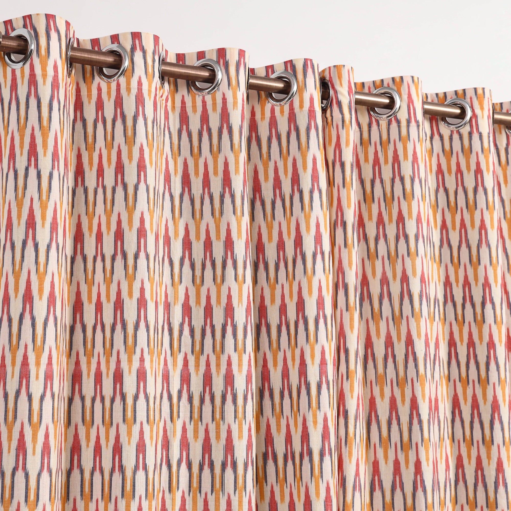 Multicolor - cotton door pochampally ikat curtain (7 x 3