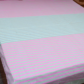 Multicolor - cotton double handloom bed cover (108 x 90 in)