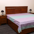 Multicolor - cotton double handloom bed cover (108 x 90 in)