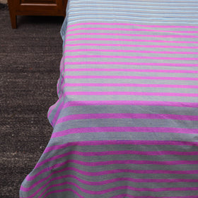 Multicolor - cotton double handloom bed cover (108 x 90 in)