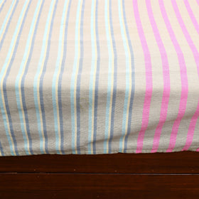 Multicolor - cotton double handloom bed cover (108 x 90 in)