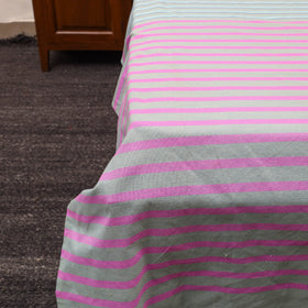 Multicolor - cotton double handloom bed cover (108 x 90 in)