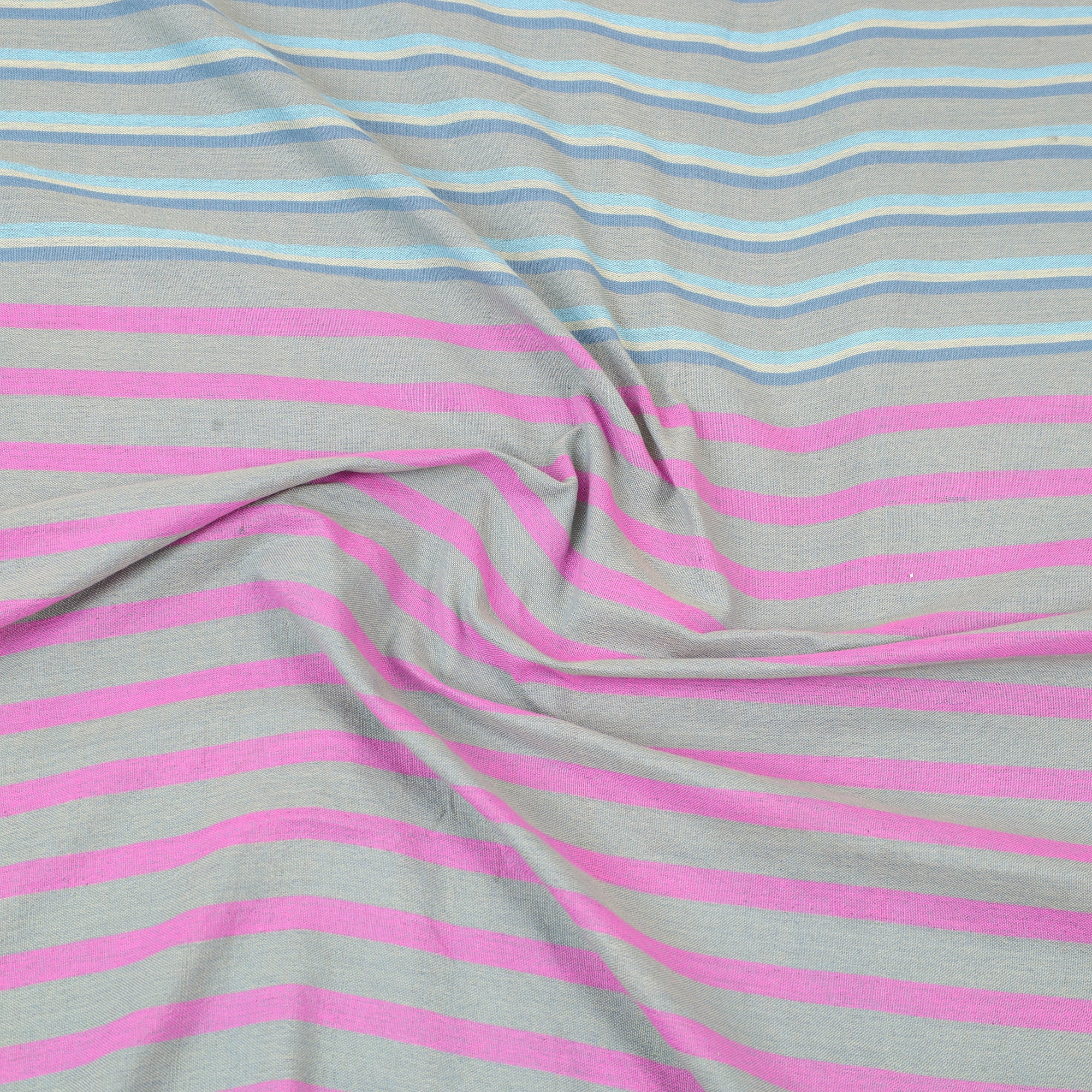 Multicolor - cotton double handloom bed cover (108 x 90 in)