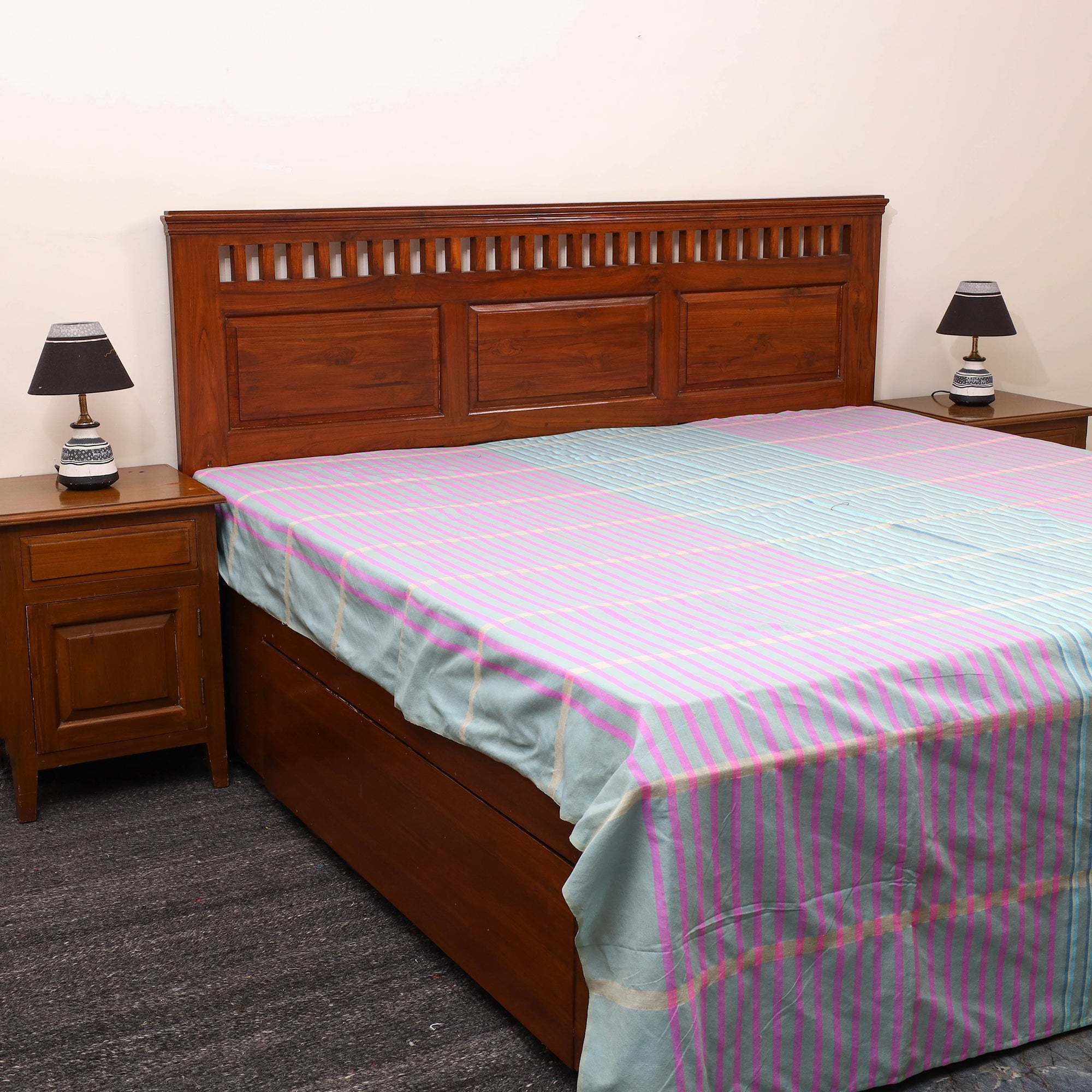 Cotton Double Handloom Bed Cover