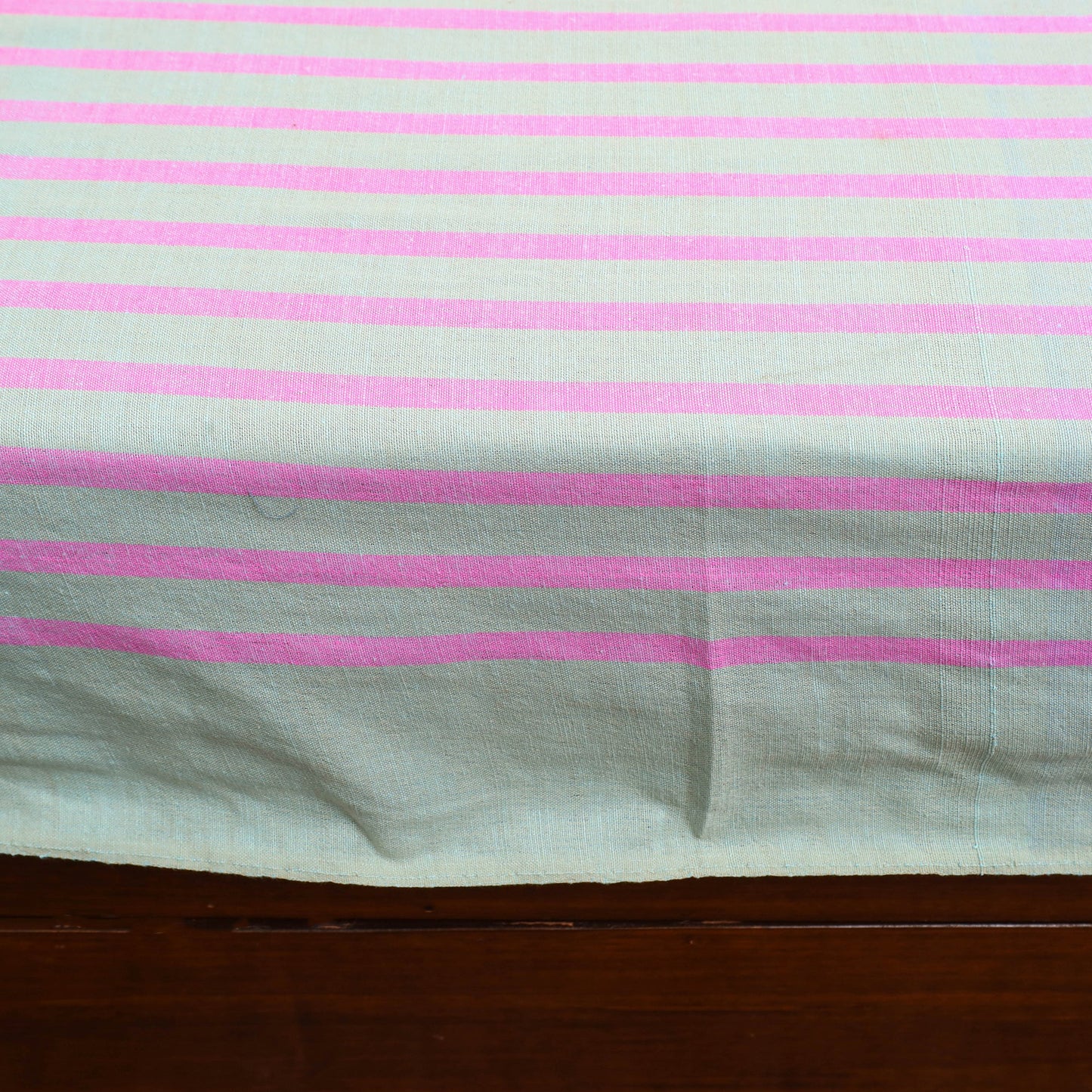 Multicolor - cotton double handloom bed cover (108 x 90 in)