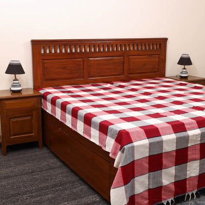Buy Plain Handloom Bedsheet for Home in India