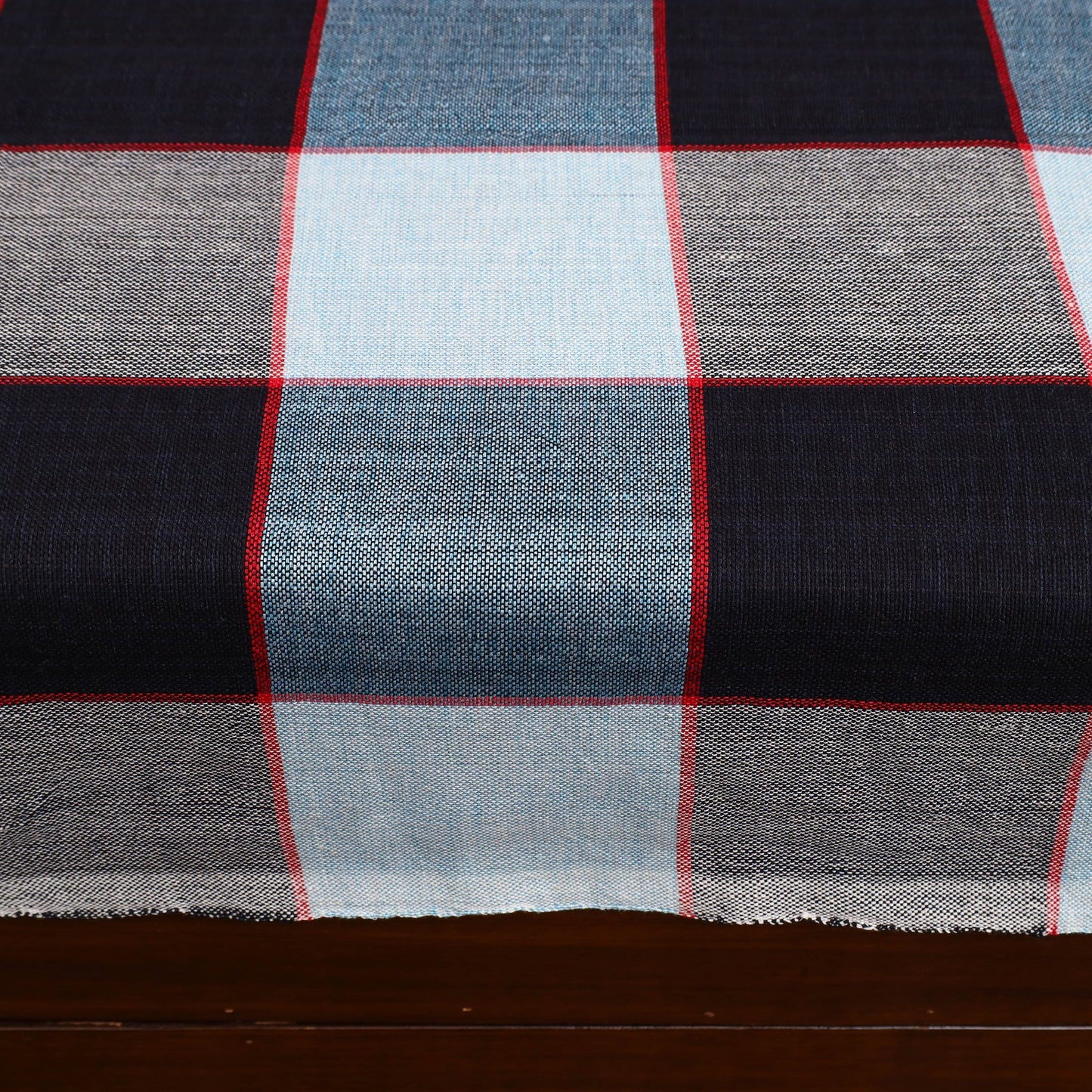 Multicolor - cotton double handloom bed cover (98 x 90 in)