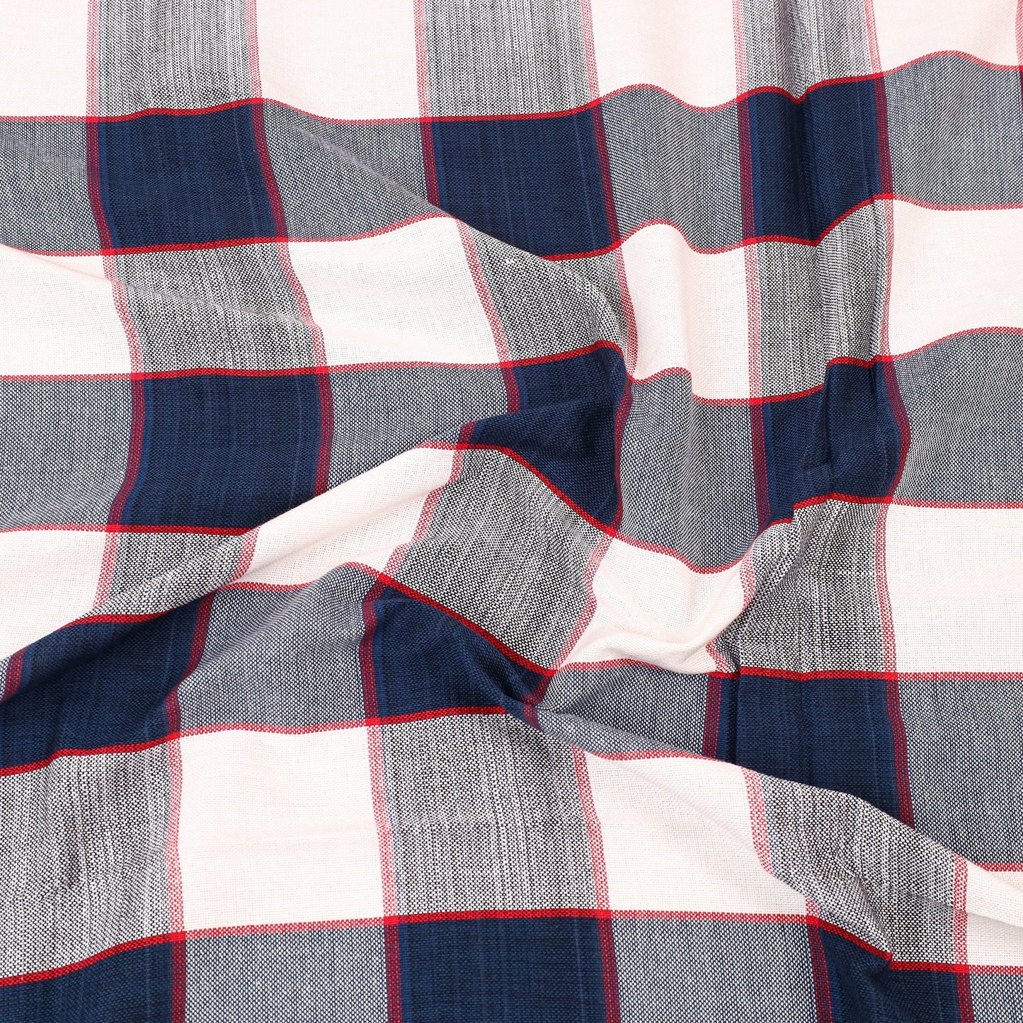 Multicolor - cotton double handloom bed cover (98 x 90 in)