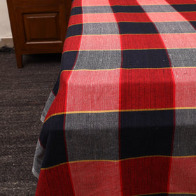 Multicolor - cotton double handloom bed cover (98 x 90 in)