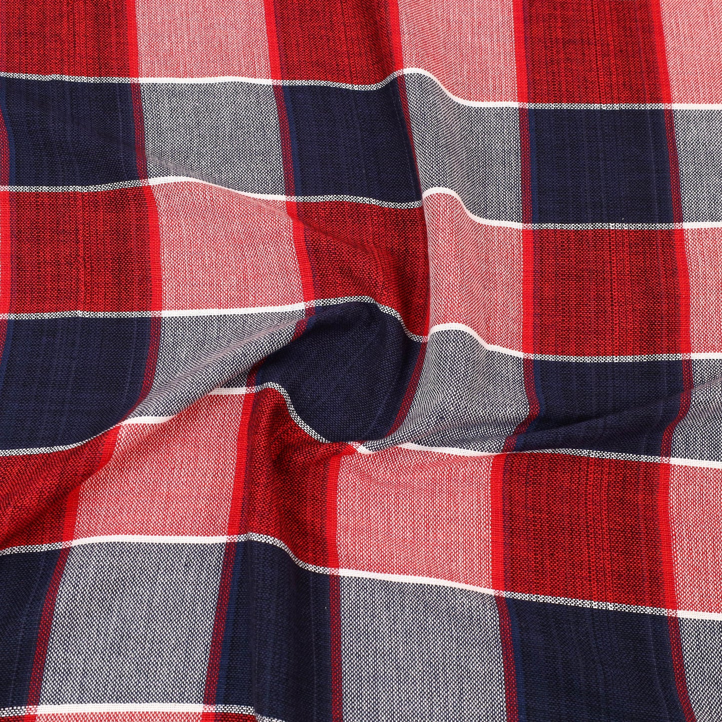 Multicolor - cotton double handloom bed cover (98 x 90 in)