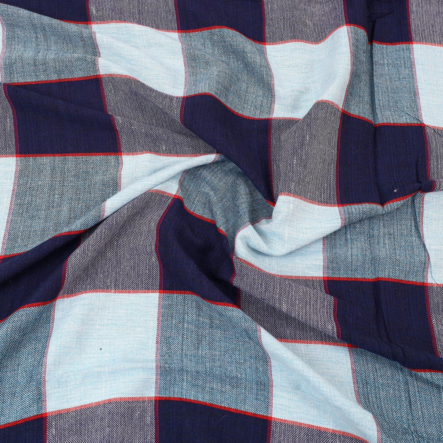 Multicolor - cotton double handloom bed cover (98 x 90 in)