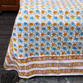 Multicolor - Block Print Cotton Double Sanganeri Bed Sheet 41