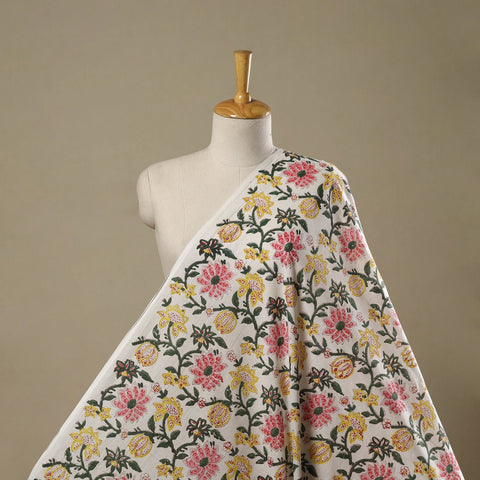 Cotton hand block sanganeri print fabric 04 - handcrafted