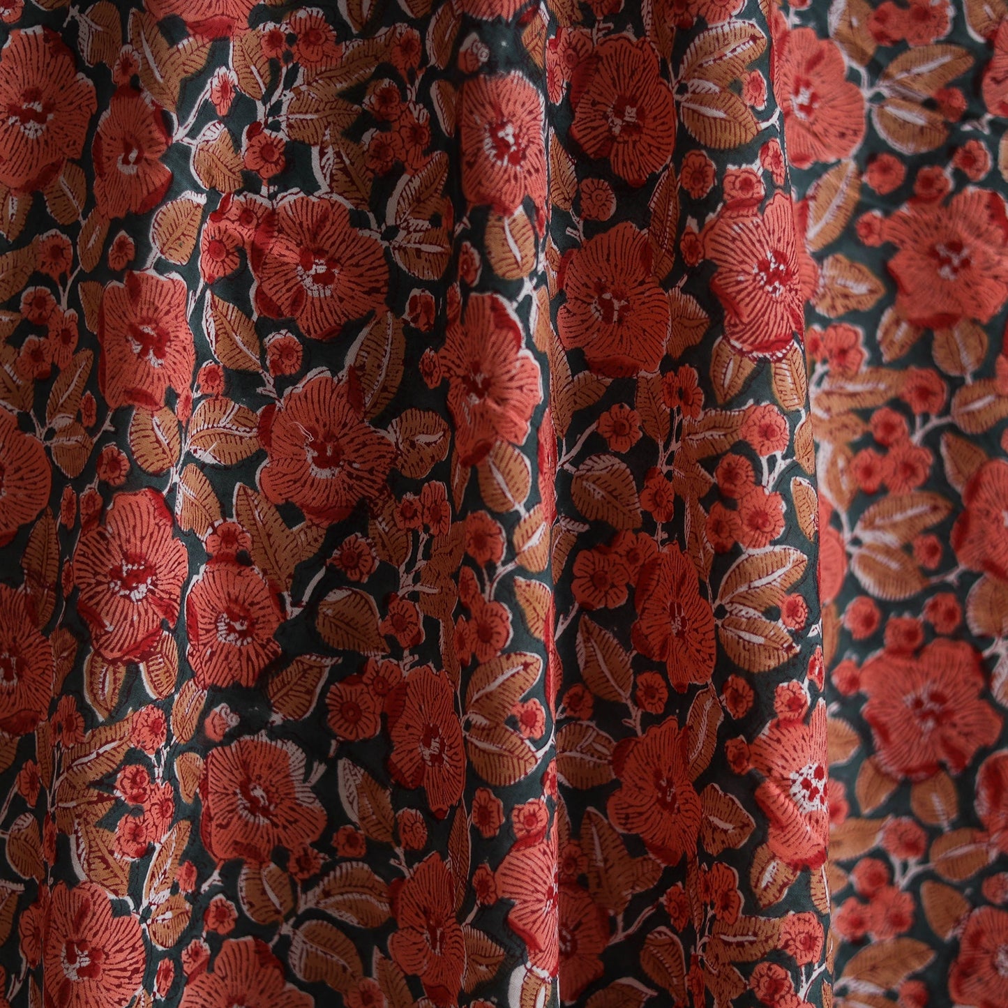 Cotton hand block sanganeri print fabric 07 - handcrafted